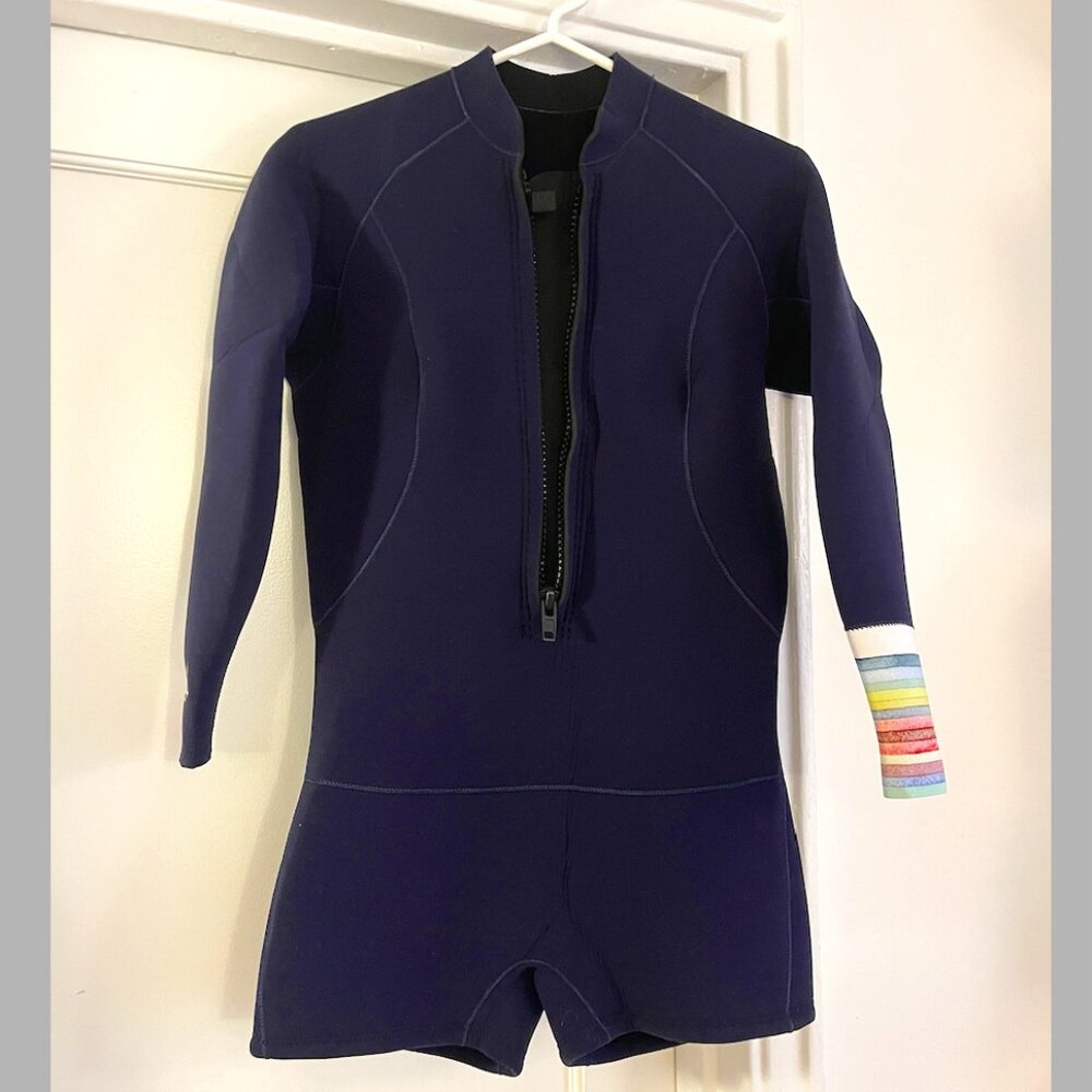Women's Navy Blue Axxe Long Sleeve Spring Wetsuit